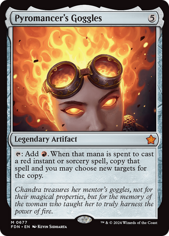 {@R} Pyromancer's Goggles [Foundations][FDN 677]