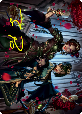 {A} Falkenrath Celebrants 2 Art Card (Gold-Stamped Signature) [Innistrad: Crimson Vow Art Series][GS AVOW 073]