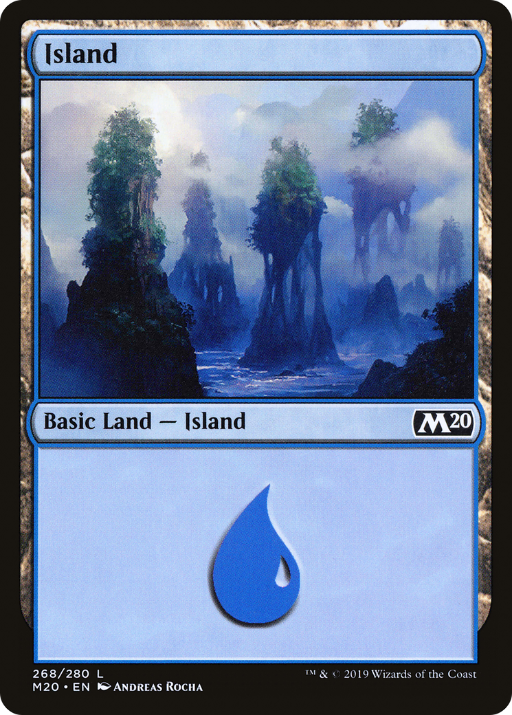 {B}[M20 268] Island (268) [Core Set 2020]