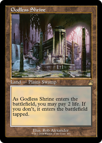 {R} Godless Shrine (Retro) [Ravnica Remastered][RVR 401]