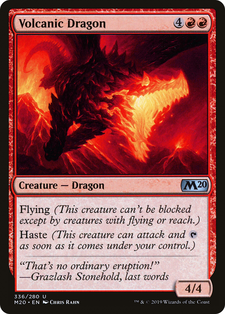 {C} Volcanic Dragon [Core Set 2020][M20 336]
