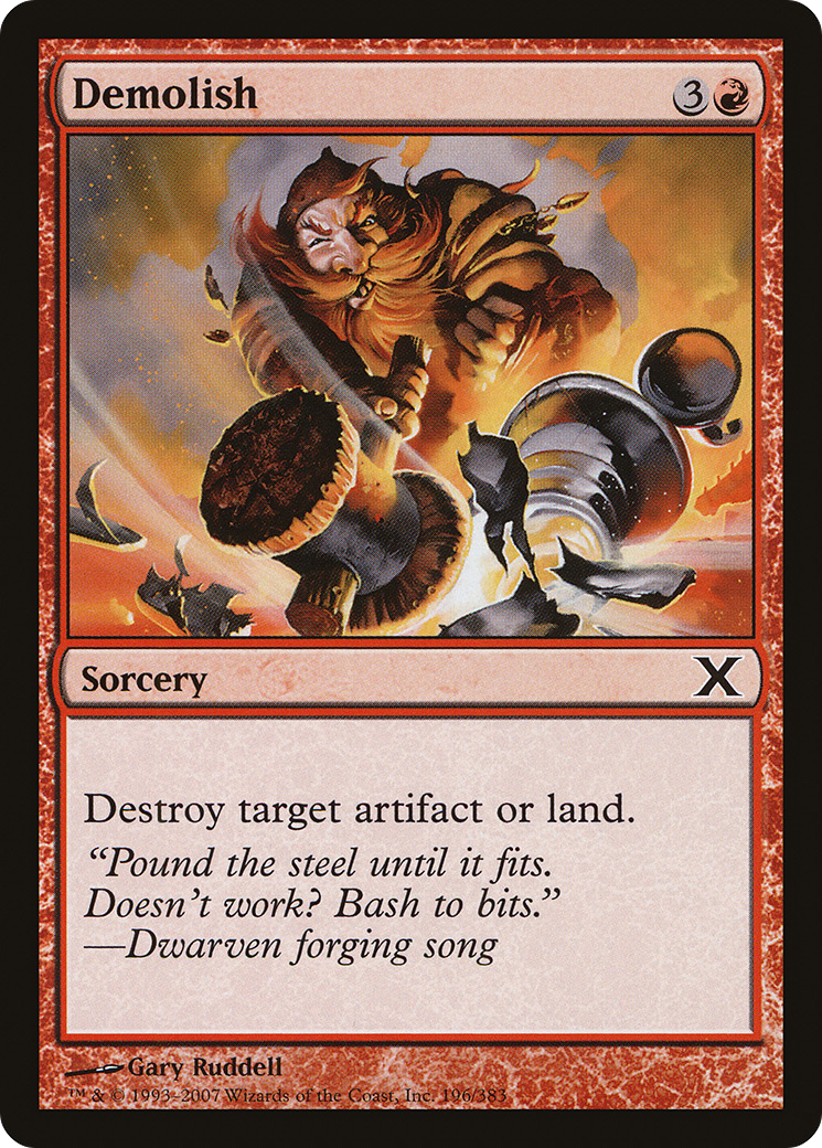 {C} Demolish [Tenth Edition][10E 196]