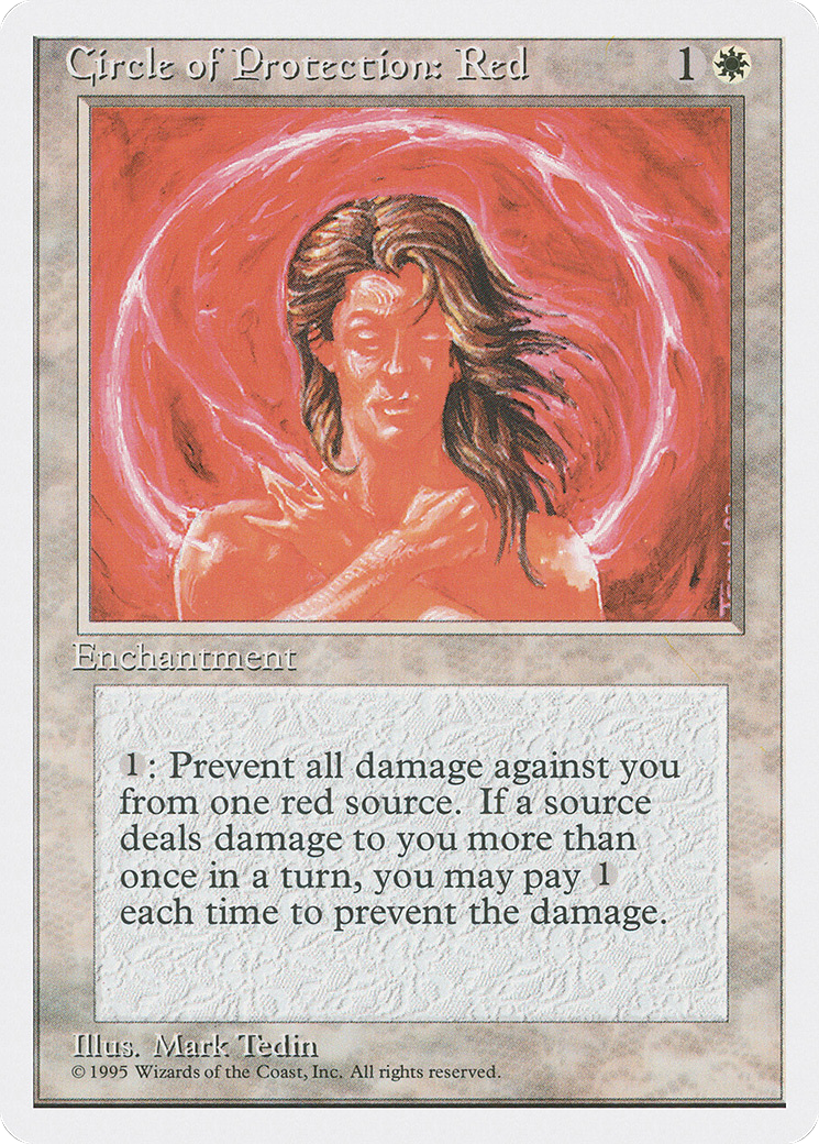 {C} Circle of Protection: Red [Fourth Edition][4ED 017]