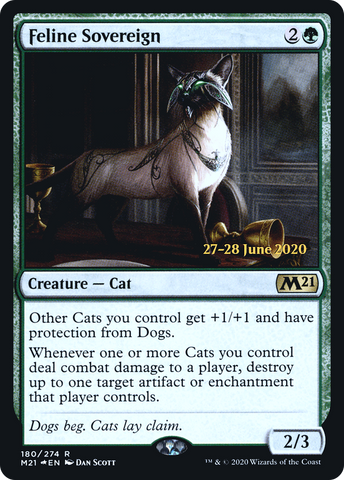 {R} Feline Sovereign [Core Set 2021 Prerelease Promos][PR M21 180]