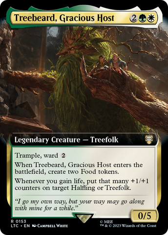 {R} Treebeard, Gracious Host (Extended Art) [The Lord of the Rings: Tales of Middle-Earth Commander][LTC 153]