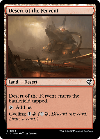 {C} Desert of the Fervent [Outlaws of Thunder Junction Commander][OTC 284]
