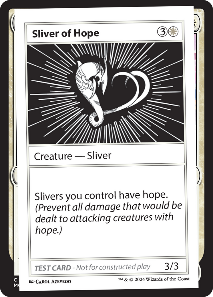 {C} Sliver of Hope [Mystery Booster 2 Playtest Cards][MB2 PLAYTEST]