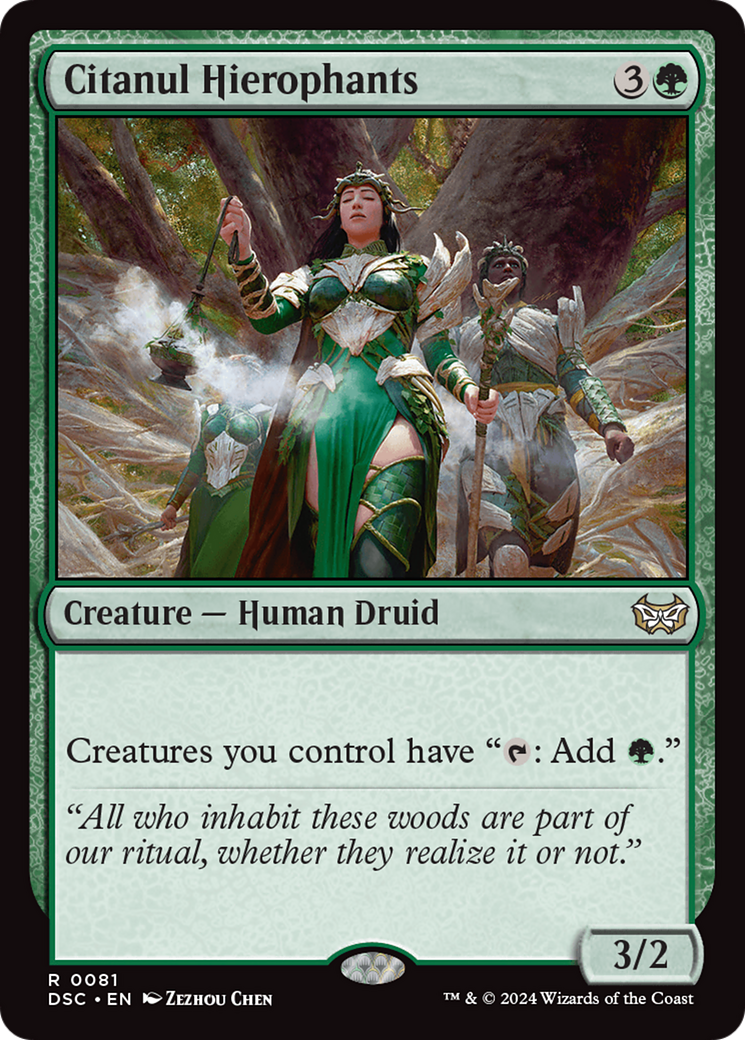 {R} Citanul Hierophants [Duskmourn: House of Horror Commander][DSC 081]