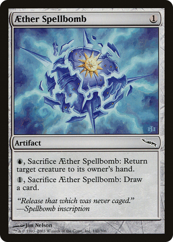 {C} Aether Spellbomb [Mirrodin][MRD 141]