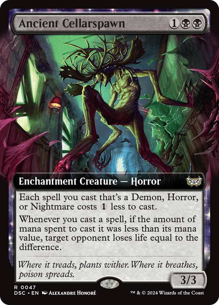 {R} Ancient Cellarspawn (Extended Art) [Duskmourn: House of Horror Commander][DSC 047]