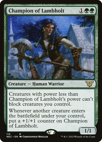 {R} Champion of Lambholt [Kamigawa: Neon Dynasty Commander][NEC 115]