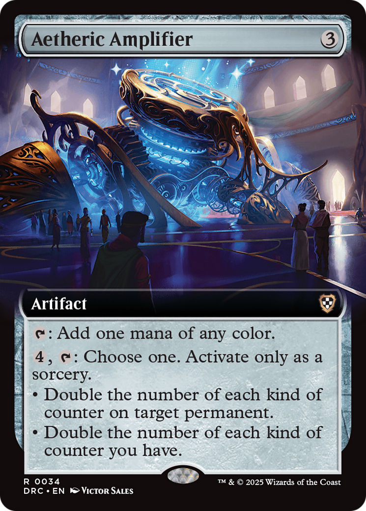 {R} Aetheric Amplifier (Extended Art) [Aetherdrift Commander][DRC 034]