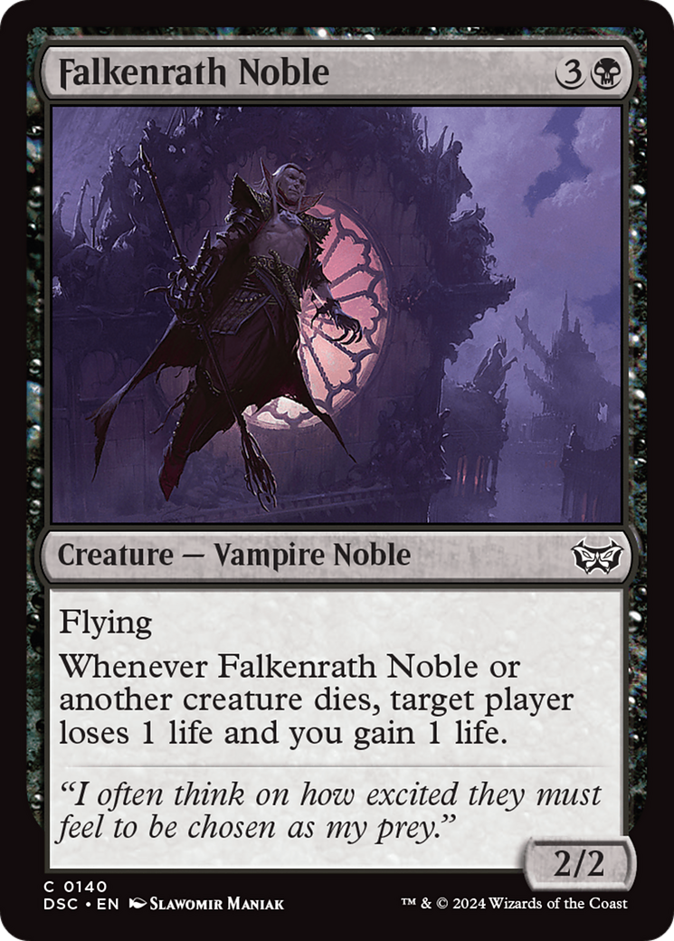 {C} Falkenrath Noble [Duskmourn: House of Horror Commander][DSC 140]