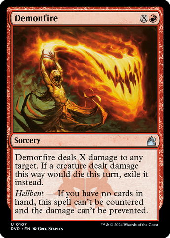 {C} Demonfire [Ravnica Remastered][RVR 107]