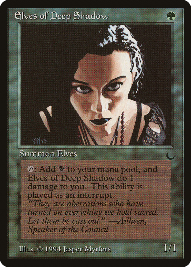 {C} Elves of Deep Shadow [The Dark][DRK 076]