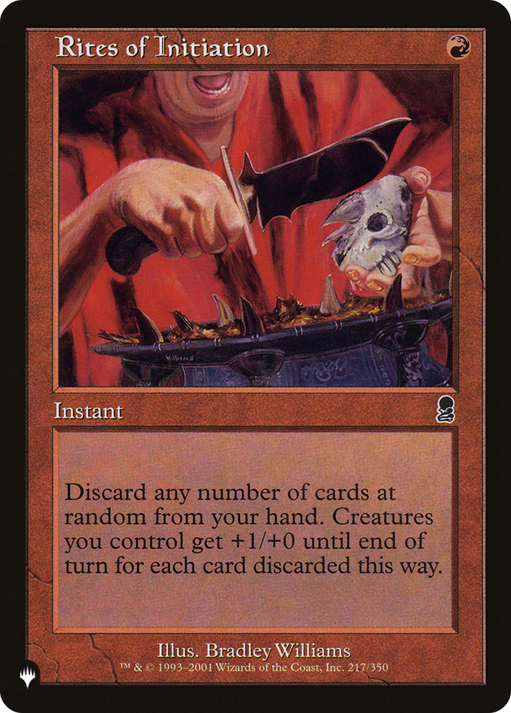 Rites of Initiation [LIST 217/350]