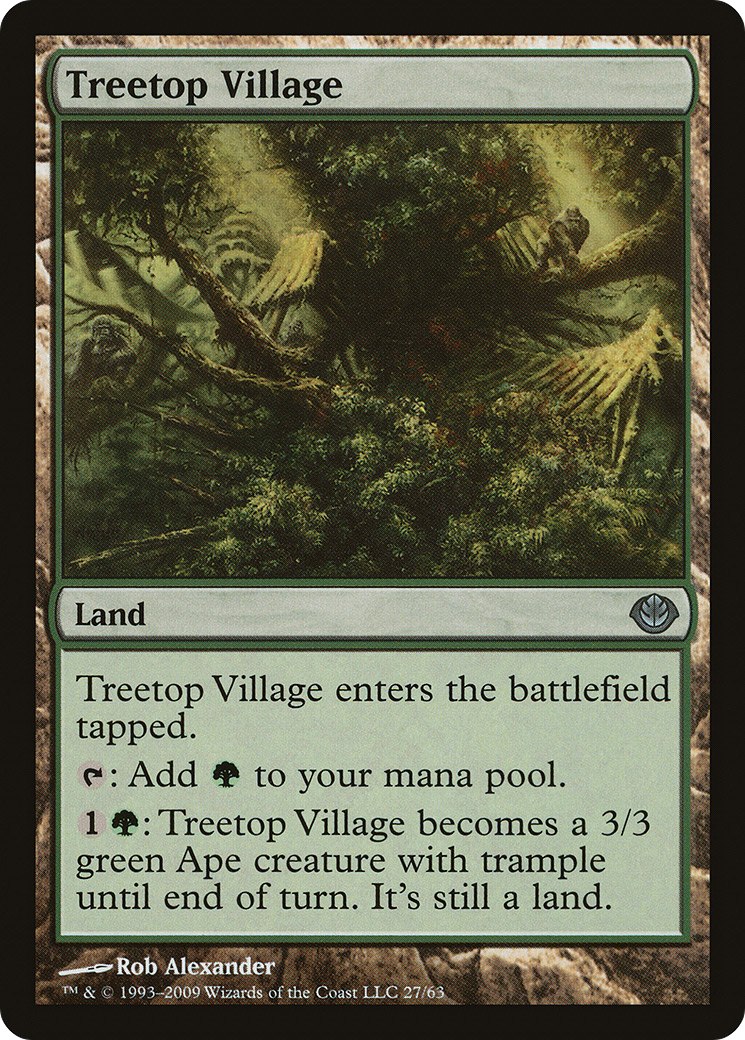 {C} Treetop Village [Duel Decks: Garruk vs. Liliana][DDD 027] - Misty Mountain Games