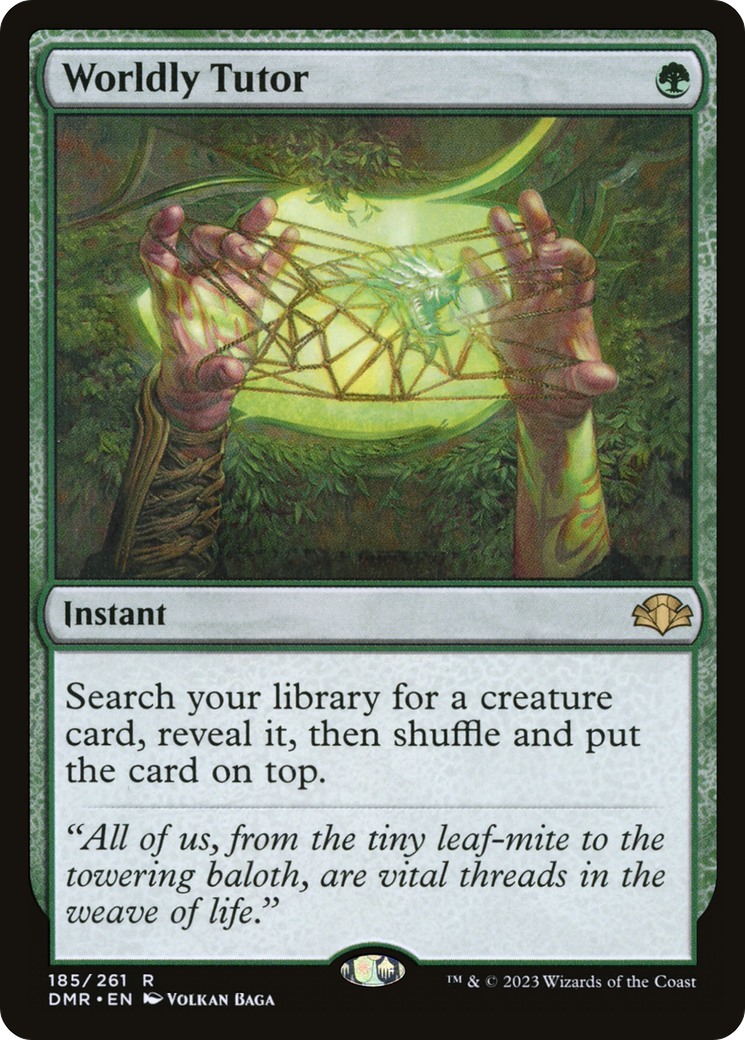 {R} Worldly Tutor [Dominaria Remastered][DMR 185]