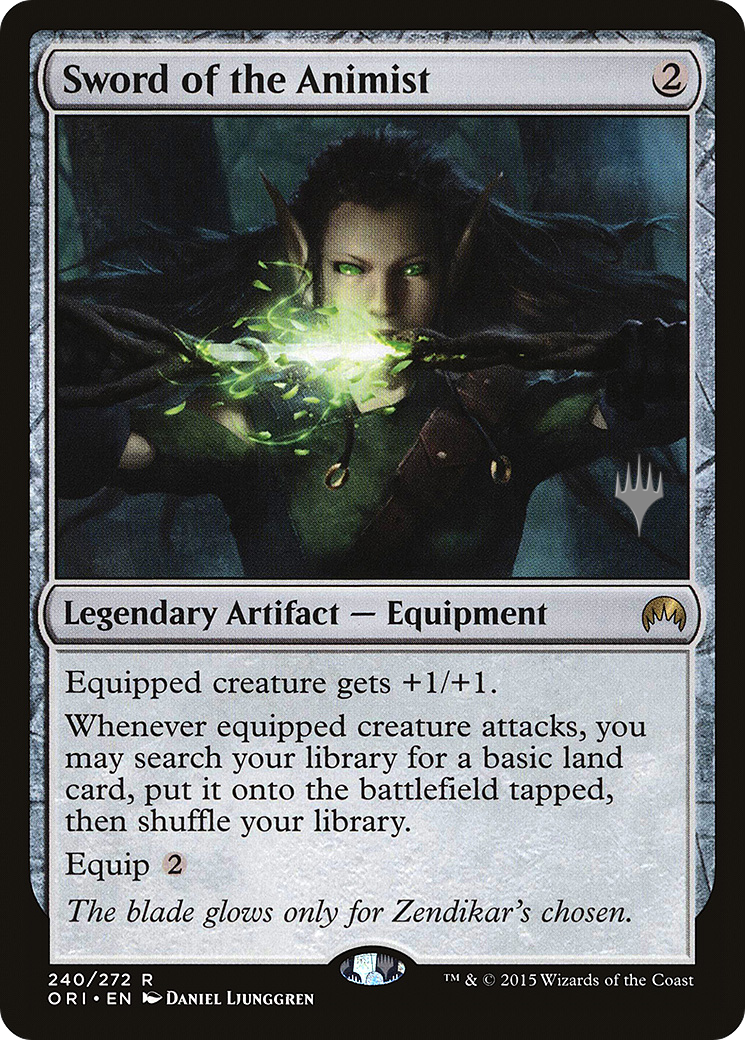 {R} Sword of the Animist [Magic Origins Promos][PA ORI 240P]