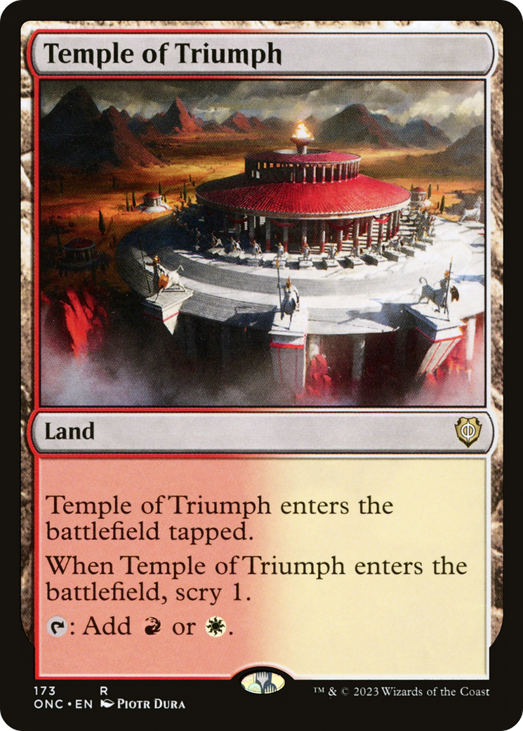 {R} Temple of Triumph [Phyrexia: All Will Be One Commander][ONC 173]