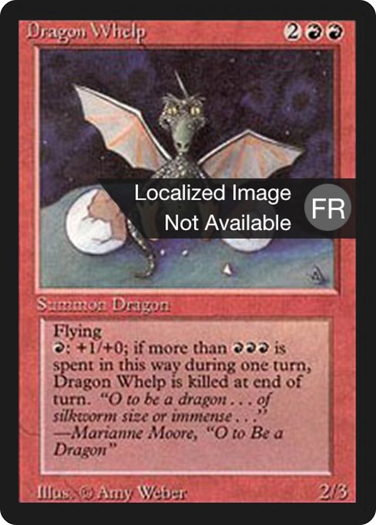 {F} Dragon Whelp [Foreign Black Border][FBB 3ED 143]