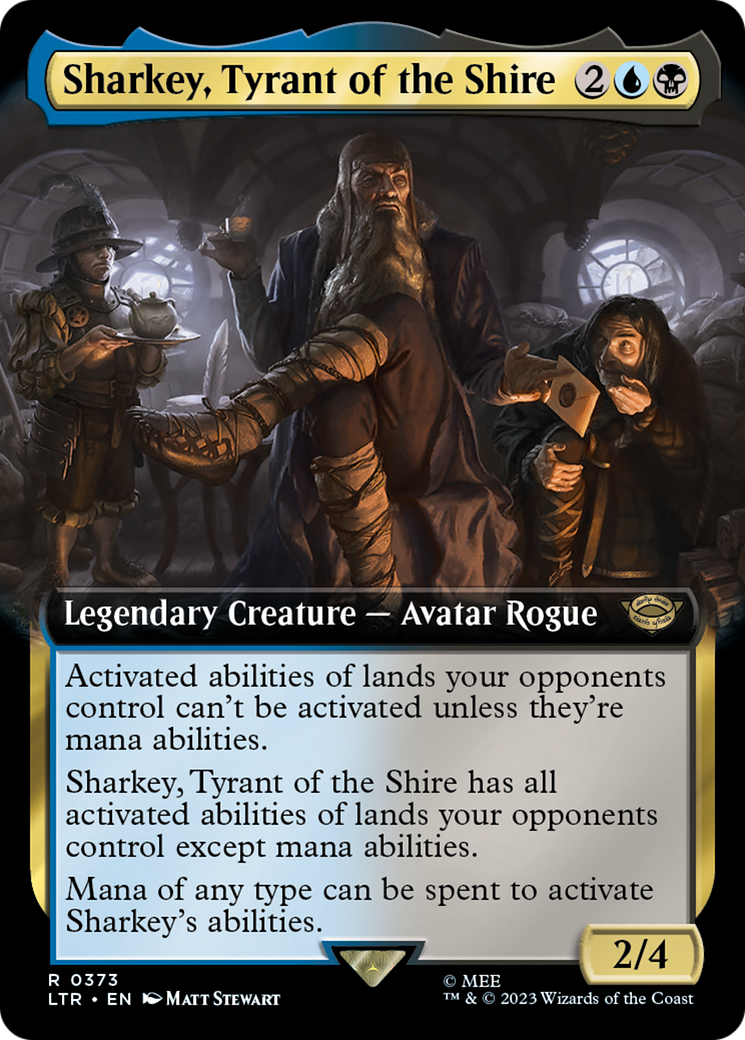 {R} Sharkey, Tyrant of the Shire (Extended Art) [The Lord of the Rings: Tales of Middle-Earth][LTR 373]