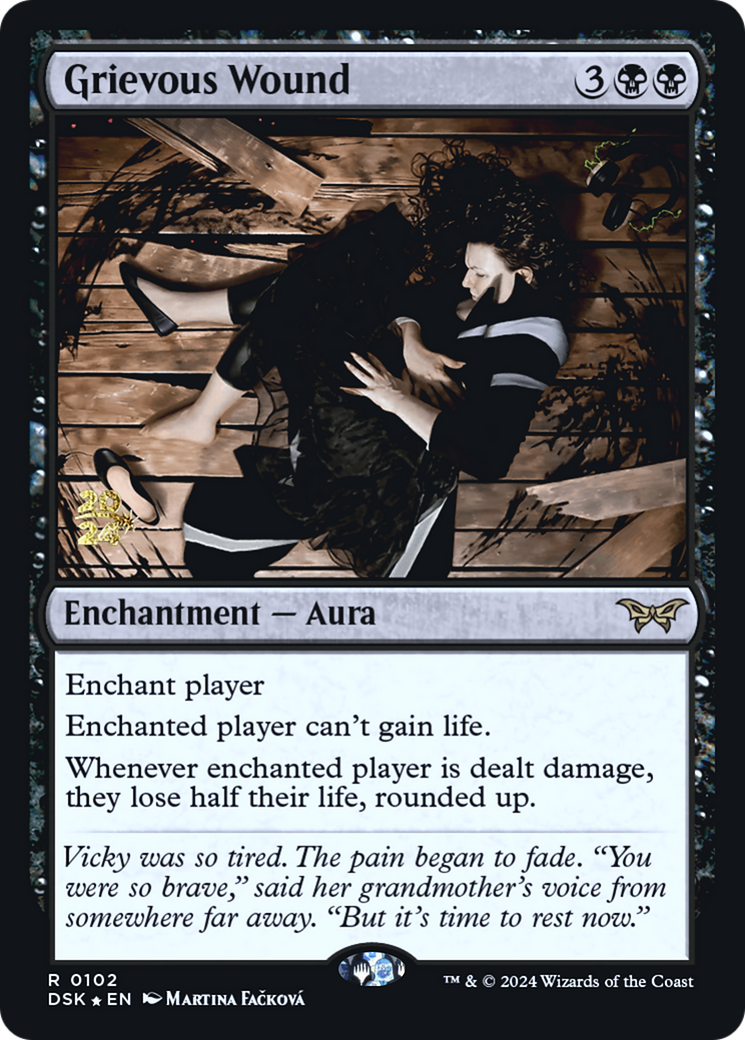 {@R} Grievous Wound [Duskmourn: House of Horror Prerelease Promos][PR DSK 102]