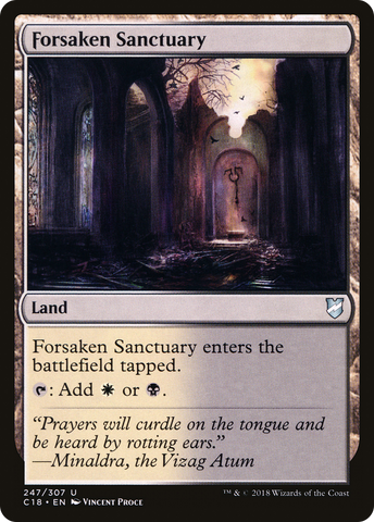 {C} Forsaken Sanctuary [Commander 2018][C18 247]