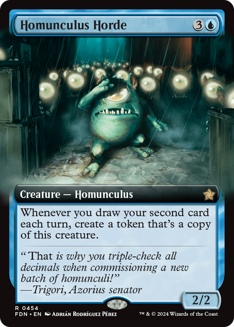 {@R} Homunculus Horde (Extended Art) [Foundations][FDN 454]