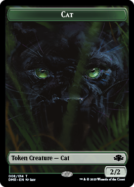 {T} Goblin // Cat (008) Double-Sided Token [Dominaria Remastered Tokens][TDMR 7//8]