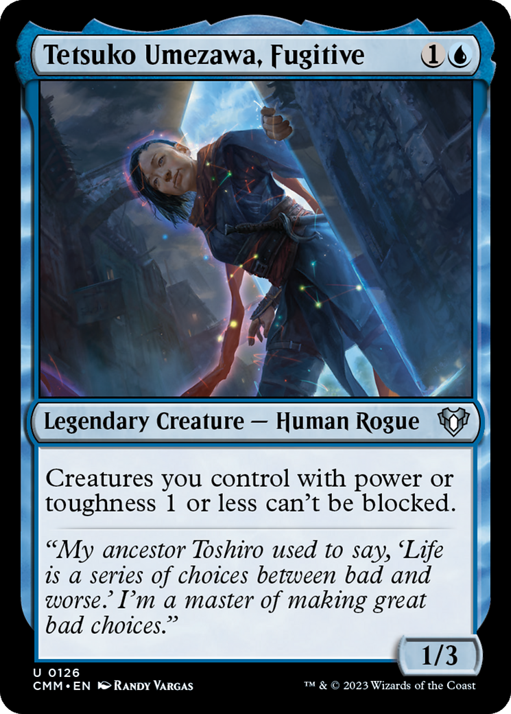 {C} Tetsuko Umezawa, Fugitive [Commander Masters][CMM 126]
