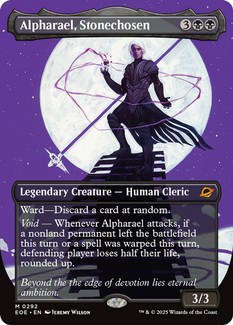 {@@ EOE R} Alpharael, Stonechosen (Borderless) [Edge of Eternities][EOE 292]