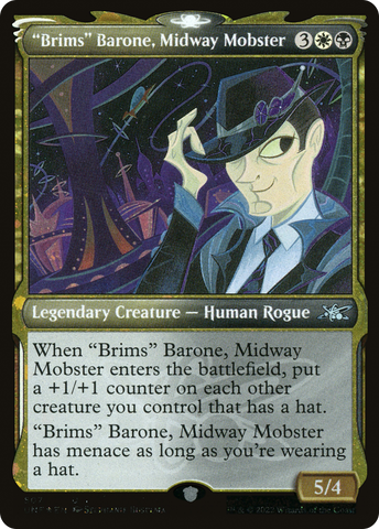 {C} "Brims" Barone, Midway Mobster (Showcase) (Galaxy Foil) [Unfinity][UNF 507]