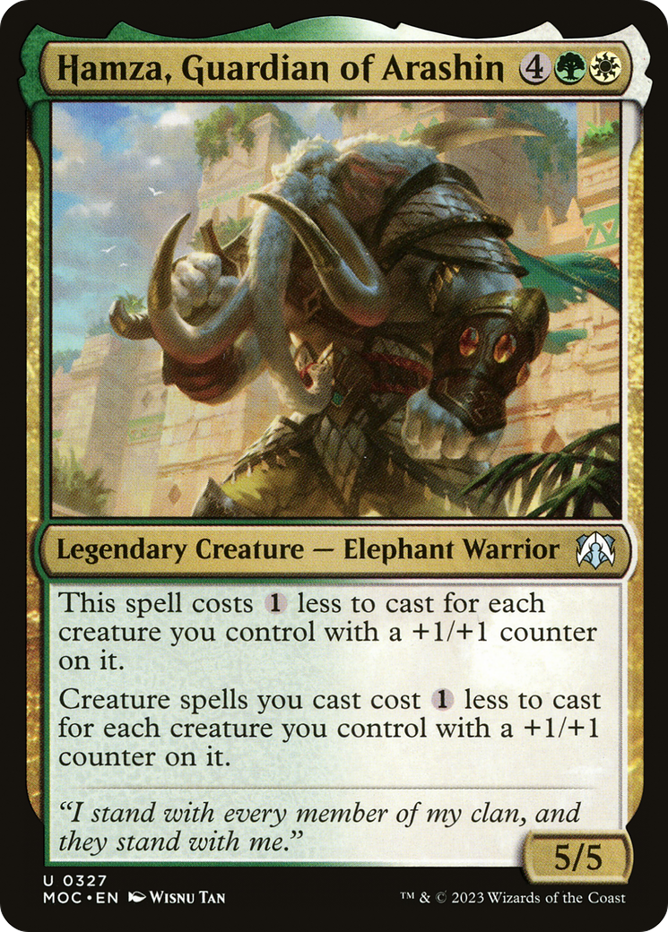 {C} Hamza, Guardian of Arashin [March of the Machine Commander][MOC 327]