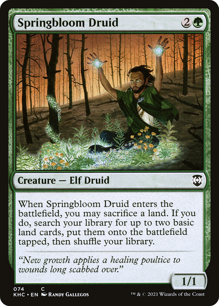 {C} Springbloom Druid [Kaldheim Commander][KHC 074]