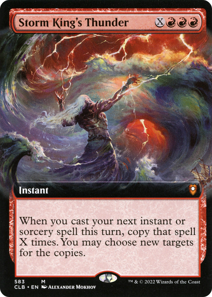 {R} Storm King's Thunder (Extended Art) [Commander Legends: Battle for Baldur's Gate][CLB 583]