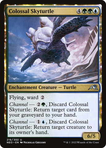 {C} Colossal Skyturtle [Kamigawa: Neon Dynasty][NEO 216]