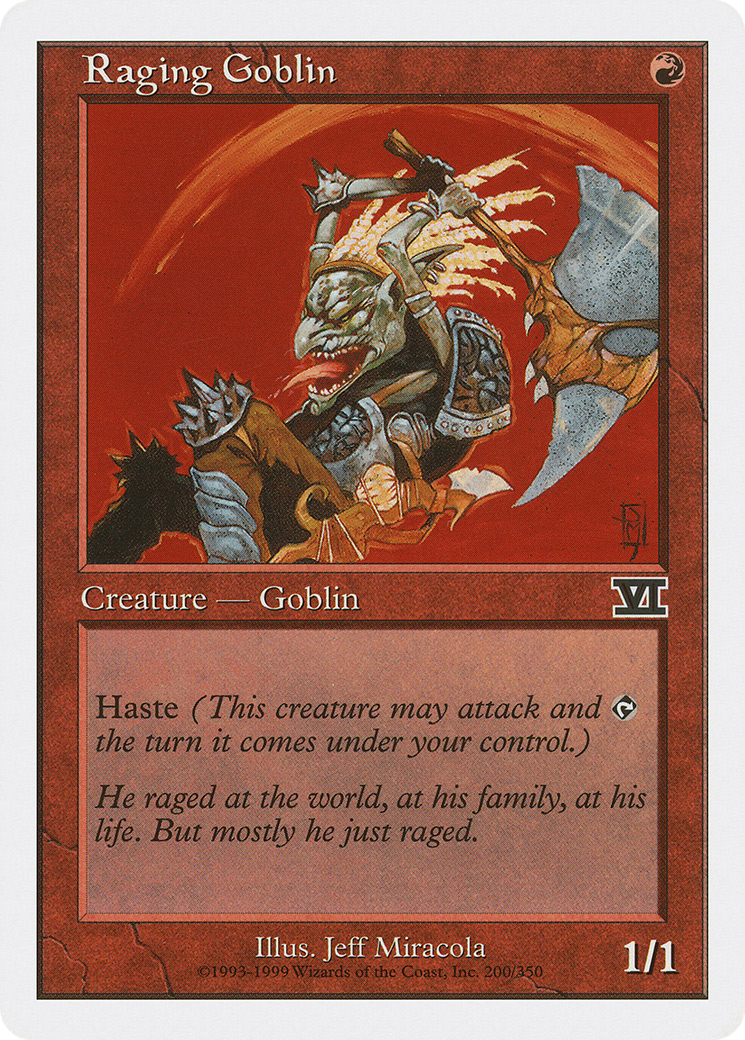 {C} Raging Goblin [Classic Sixth Edition][6ED 200]