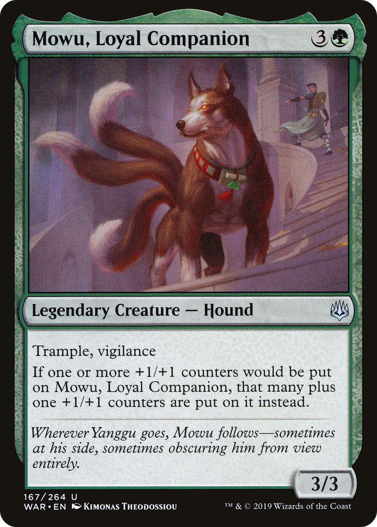 {C} Mowu, Loyal Companion [War of the Spark][WAR 167]