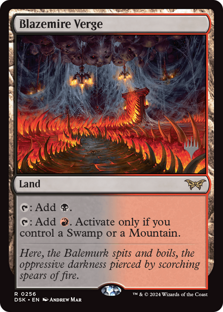 {@R} Blazemire Verge [Duskmourn: House of Horror Promos][PP DSK 256]