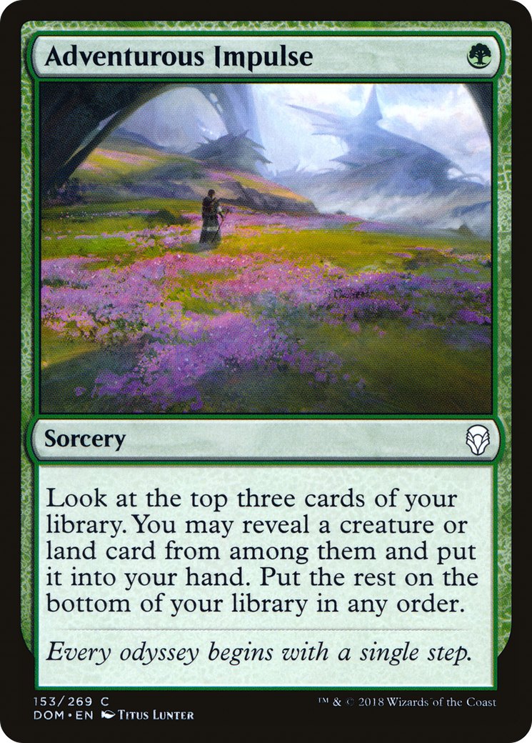 {C} Adventurous Impulse [Dominaria][DOM 153]
