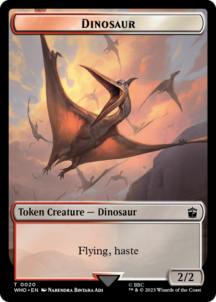 {T} Soldier // Dinosaur Double-Sided Token [Doctor Who Tokens][TWHO 8//20]
