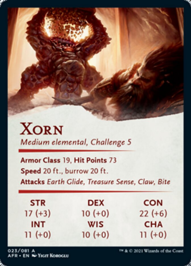 {A} Xorn Art Card [Dungeons & Dragons: Adventures in the Forgotten Realms Art Series][AAFR 023]