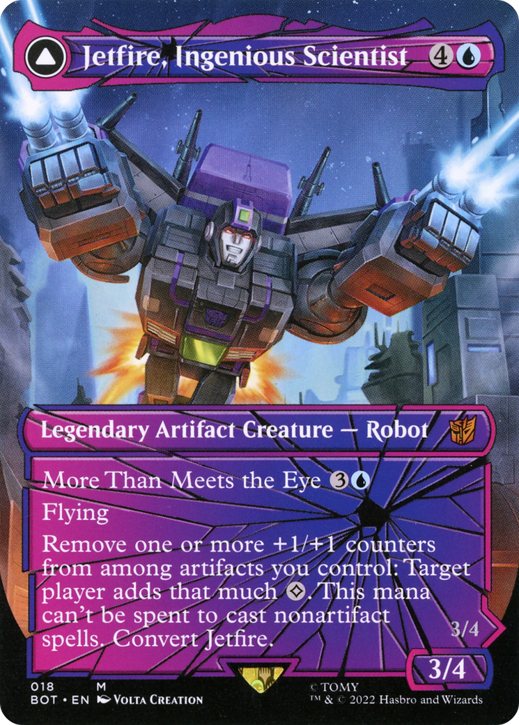 {R} Jetfire, Ingenious Scientist // Jetfire, Air Guardian (Shattered Glass) [Transformers][BOT 018]