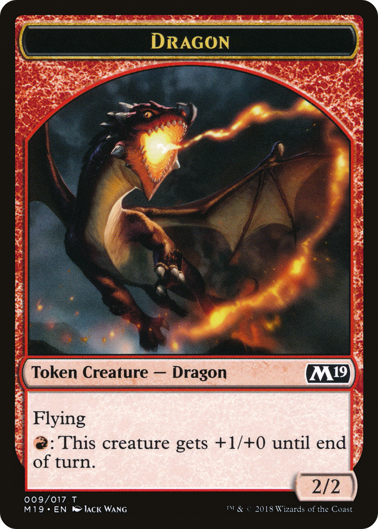 {T} Dragon Token (009/017) [Core Set 2019 Tokens][TM19 009]