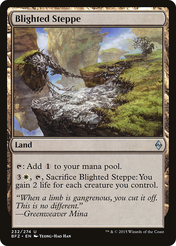 {C} Blighted Steppe [Battle for Zendikar][BFZ 232]