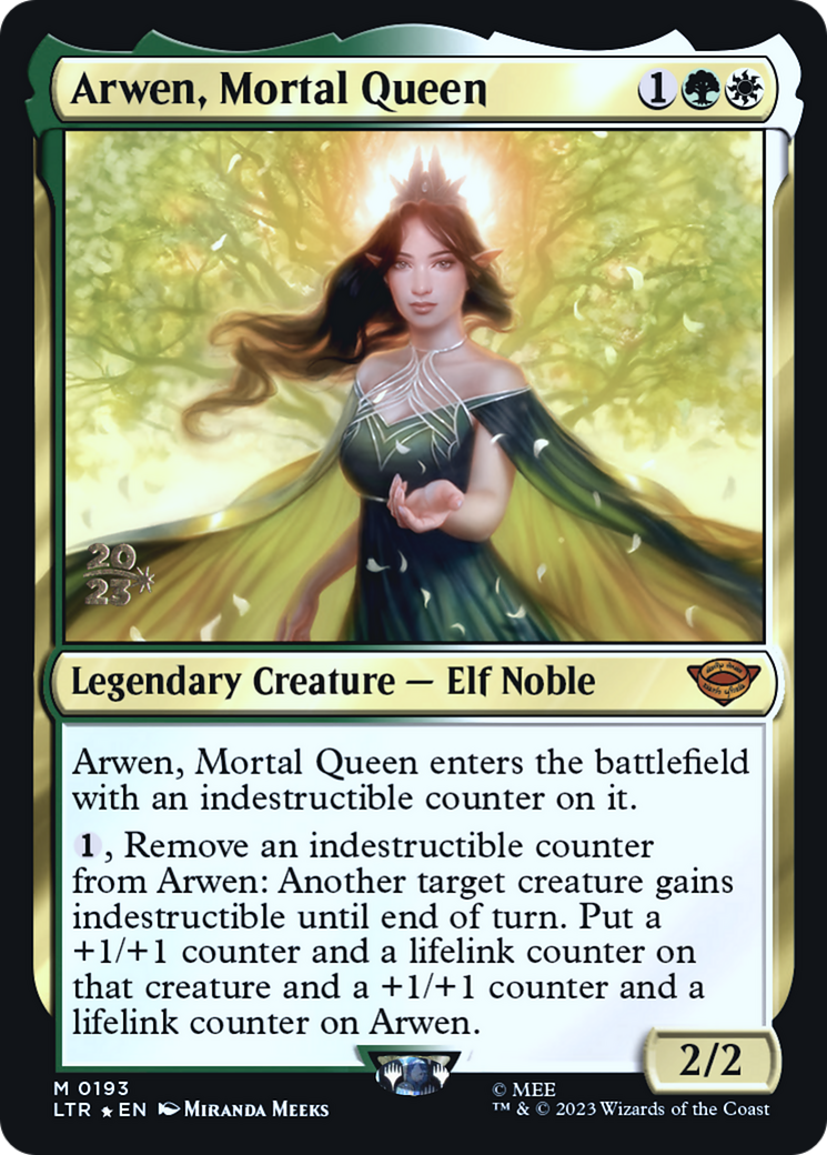 {R} Arwen, Mortal Queen [The Lord of the Rings: Tales of Middle-Earth Prerelease Promos][PR LTR 193]