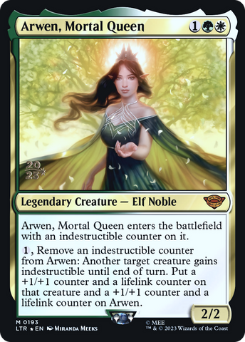 {R} Arwen, Mortal Queen [The Lord of the Rings: Tales of Middle-Earth Prerelease Promos][PR LTR 193]