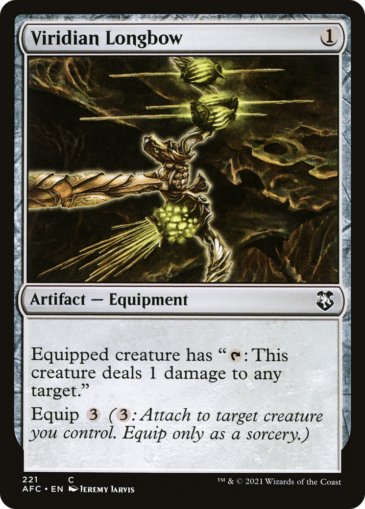 {C} Viridian Longbow [Dungeons & Dragons: Adventures in the Forgotten Realms Commander][AFC 221]