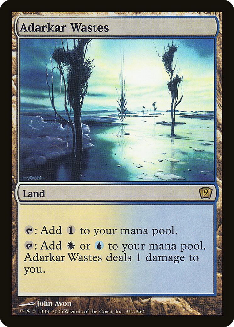 {R} Adarkar Wastes [Ninth Edition][9ED 317]